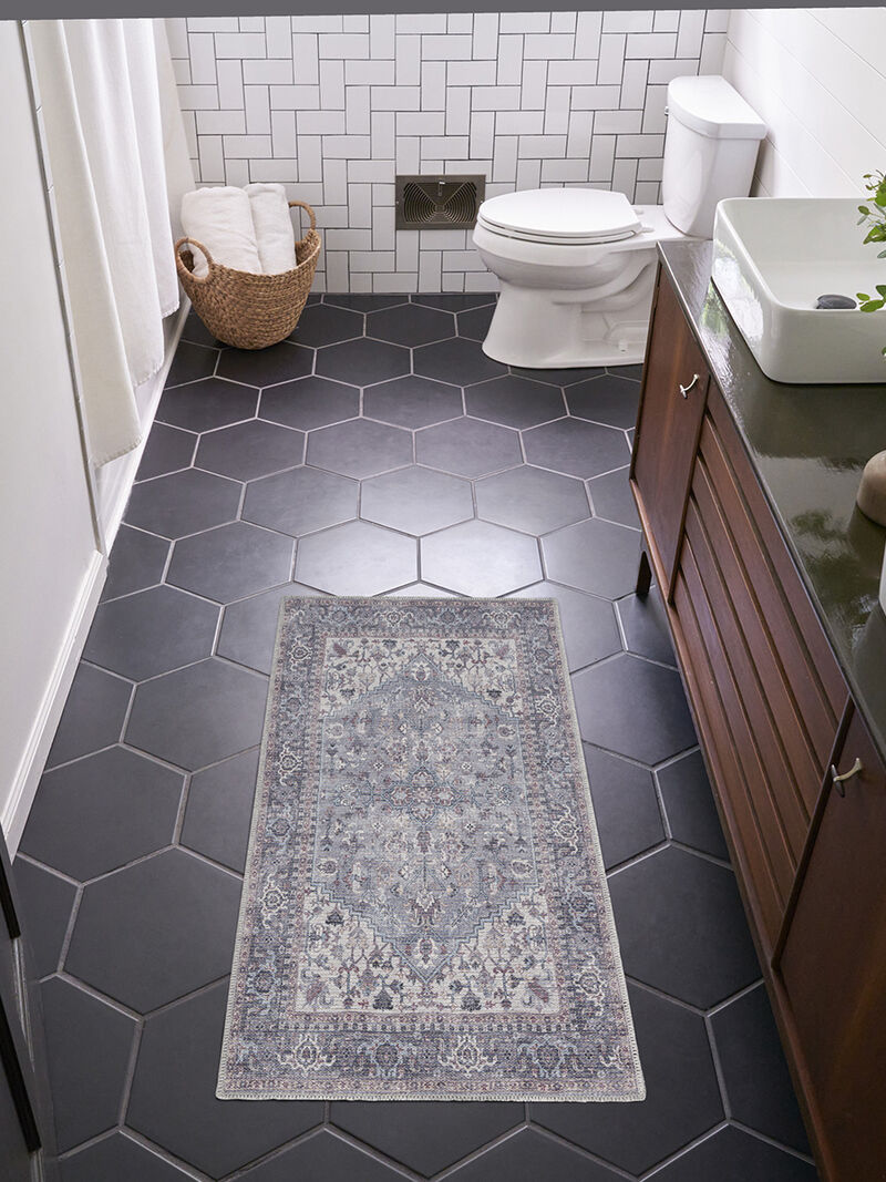 Machine Washable Series 1 SR104 Gray 3' x 5' Rug