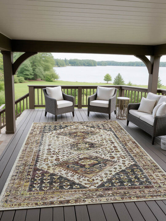 Jericho JC9 Putty 3' x 5' Rug