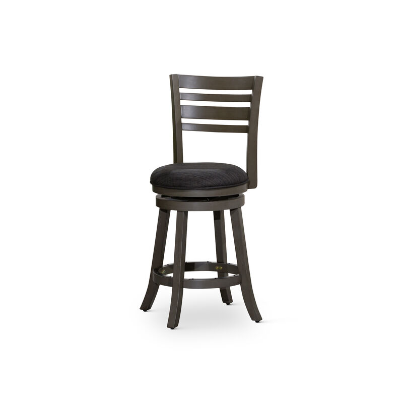 Streamdale 24" Swivel Counter Stool in Weathered Gray
