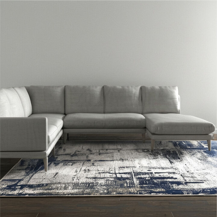HomeRoots Abstract Area Rug