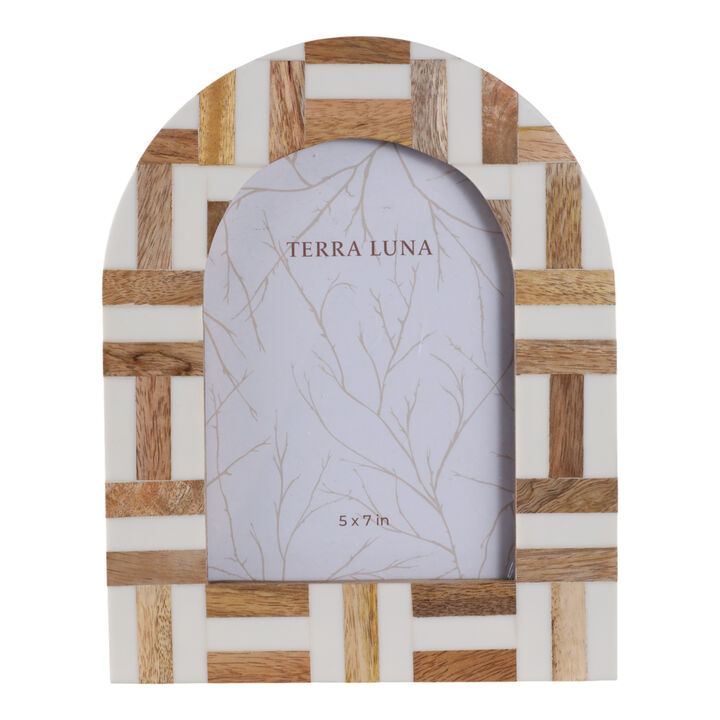 Wooden Arch Inlay Frame