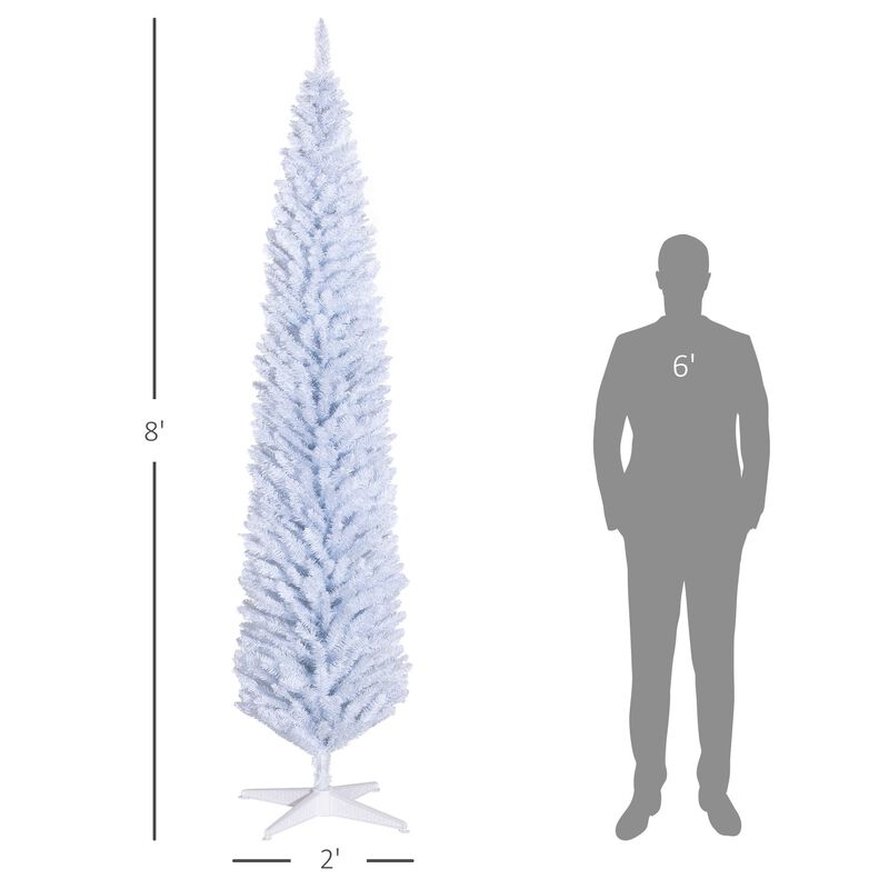 8 ft Artificial Pencil Christmas Tree