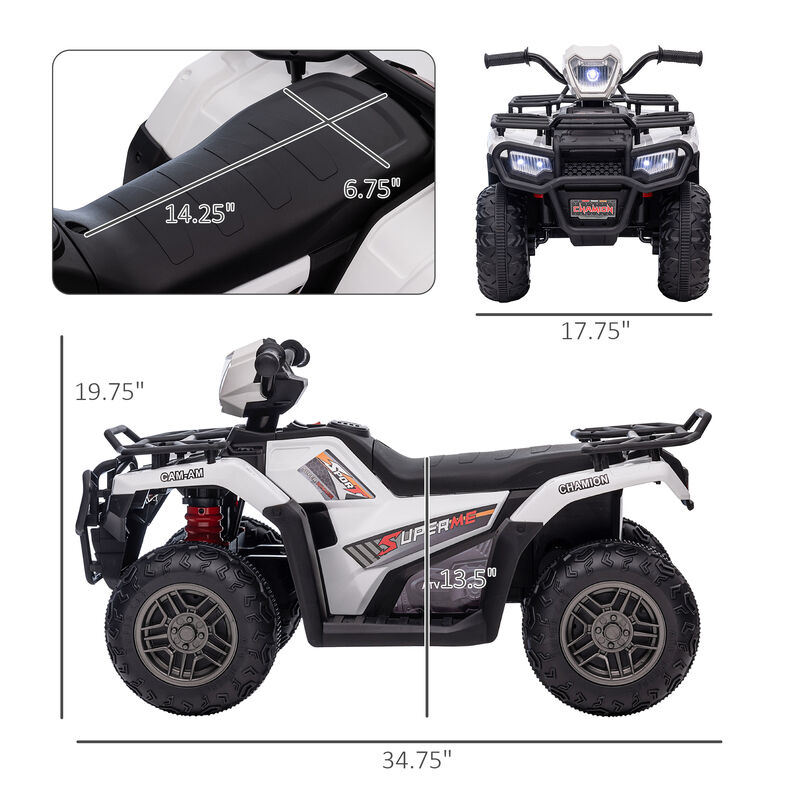 BreeBe 12V Electric Toy Car with Forward Backward Function, Music, LED Headlights image number 2