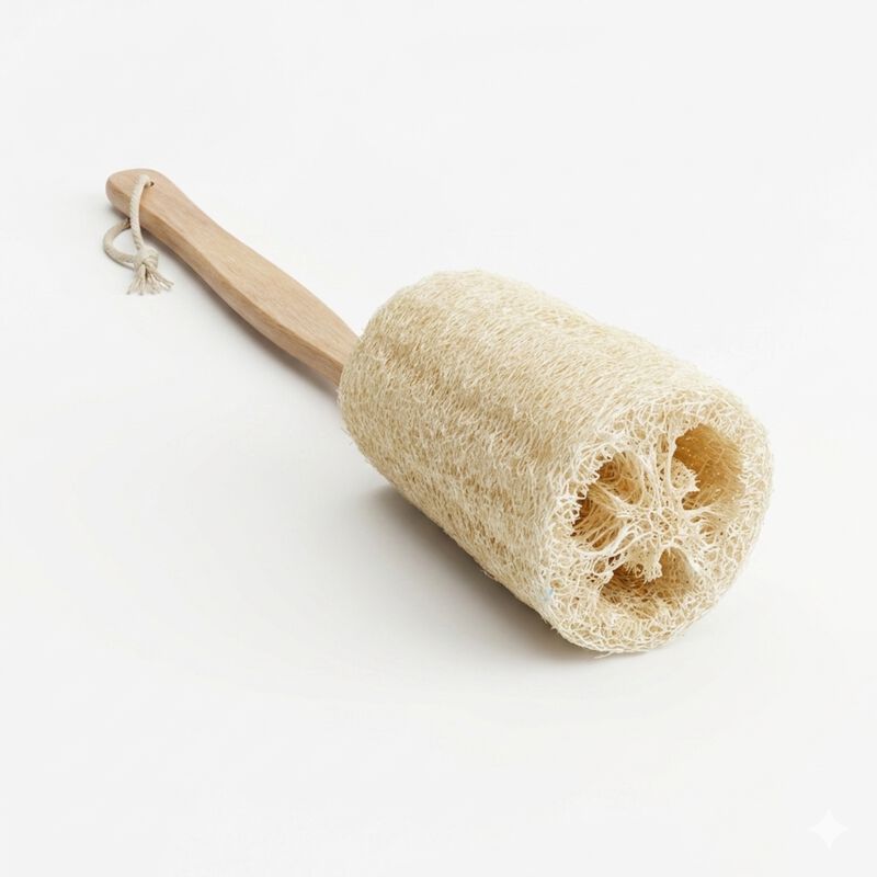 Natural Loofah Bath Brush image number 0