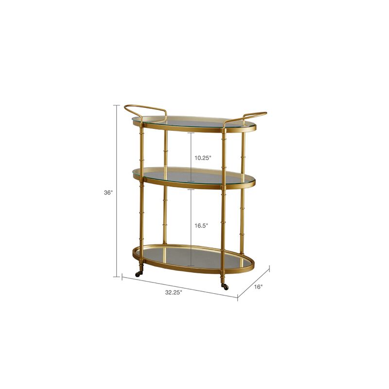 Streamdale Lauren Bar Cart