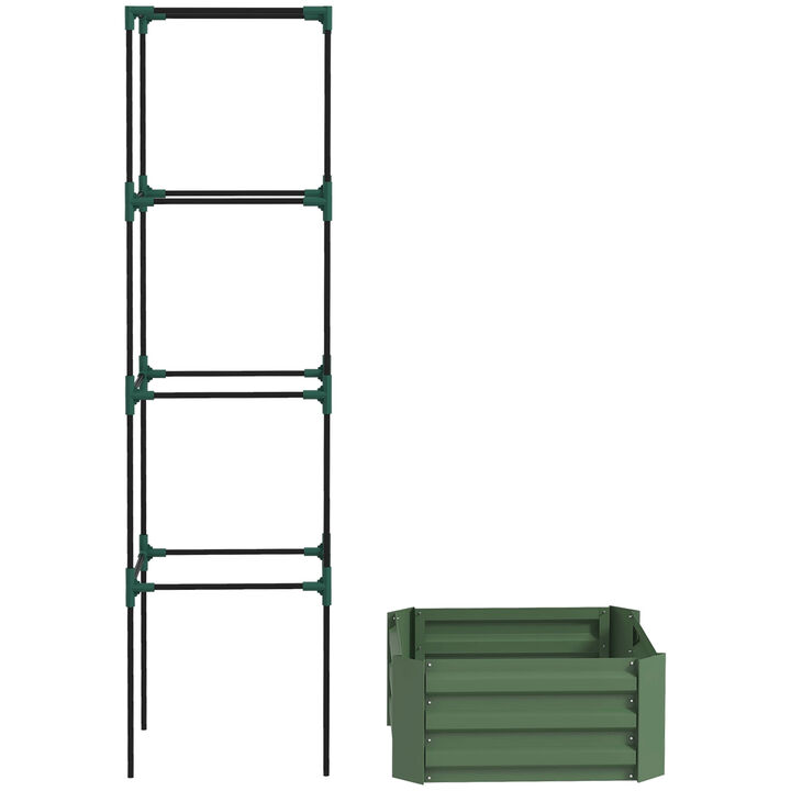 Hivvago Elevated Garden Bed with Integrated Vine Support