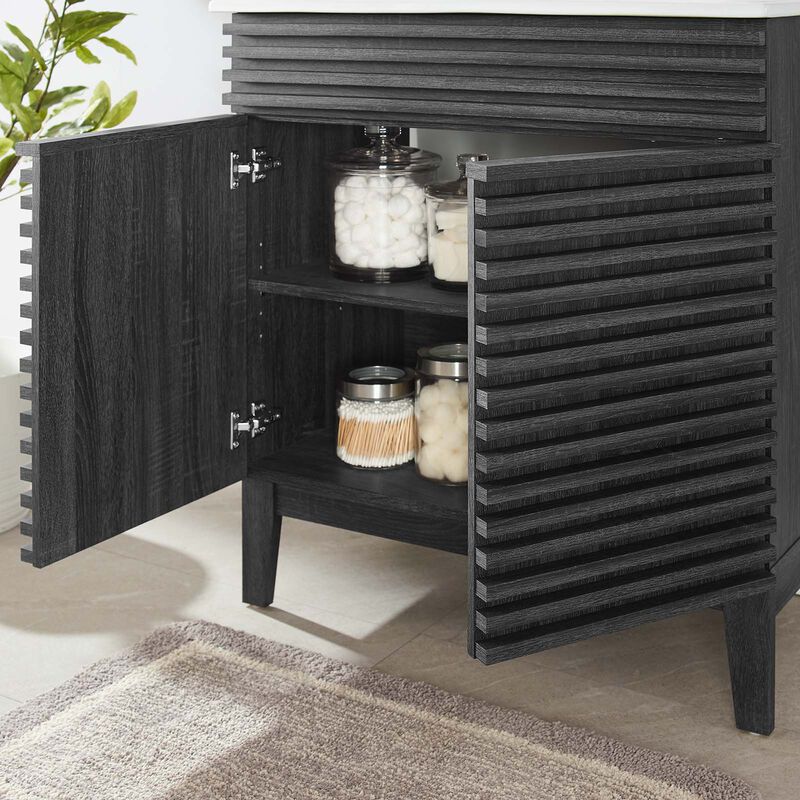 Render 30" Bathroom Vanity Cabinet (Sink Basin Not Included) image number 5