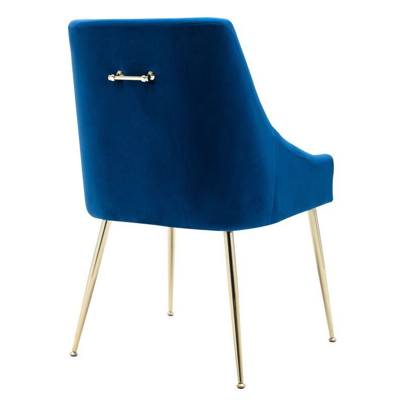 WestinTrends Upholstered Velvet Accent Chair With Metal Leg