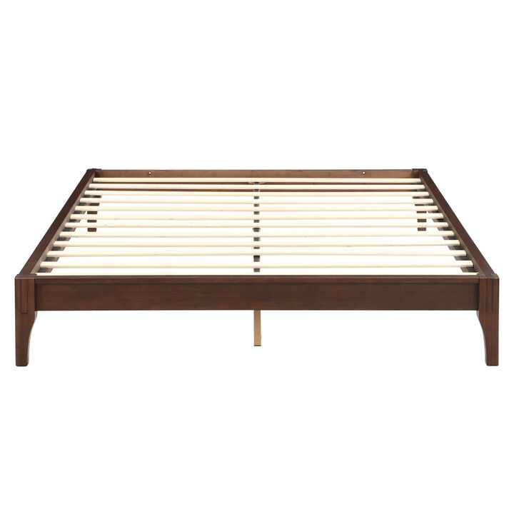 Merax Solid Dry Bamboo Wood Platform Bed Frame