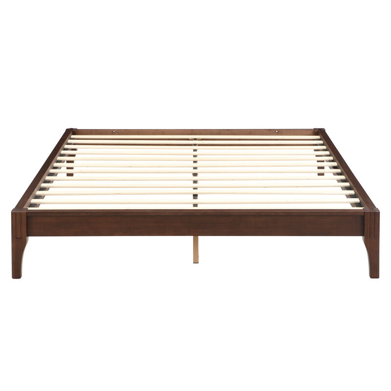 Merax Solid Dry Bamboo Wood Platform Bed Frame