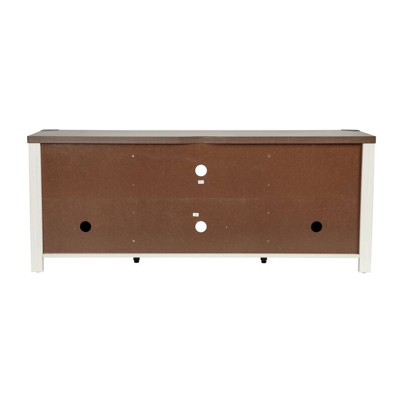 Flash Furniture Farmhouse Barn Door TV Stand in White for TV's up to 65 ines - 59 image number 2