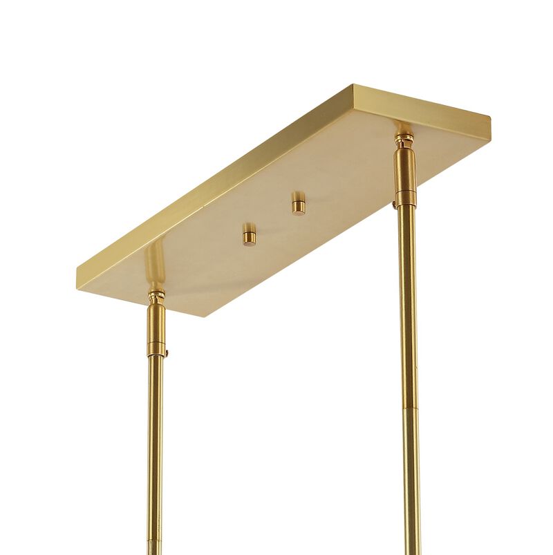 Luca Parisian Modern Glam Iron Globe Linear LED Pendant