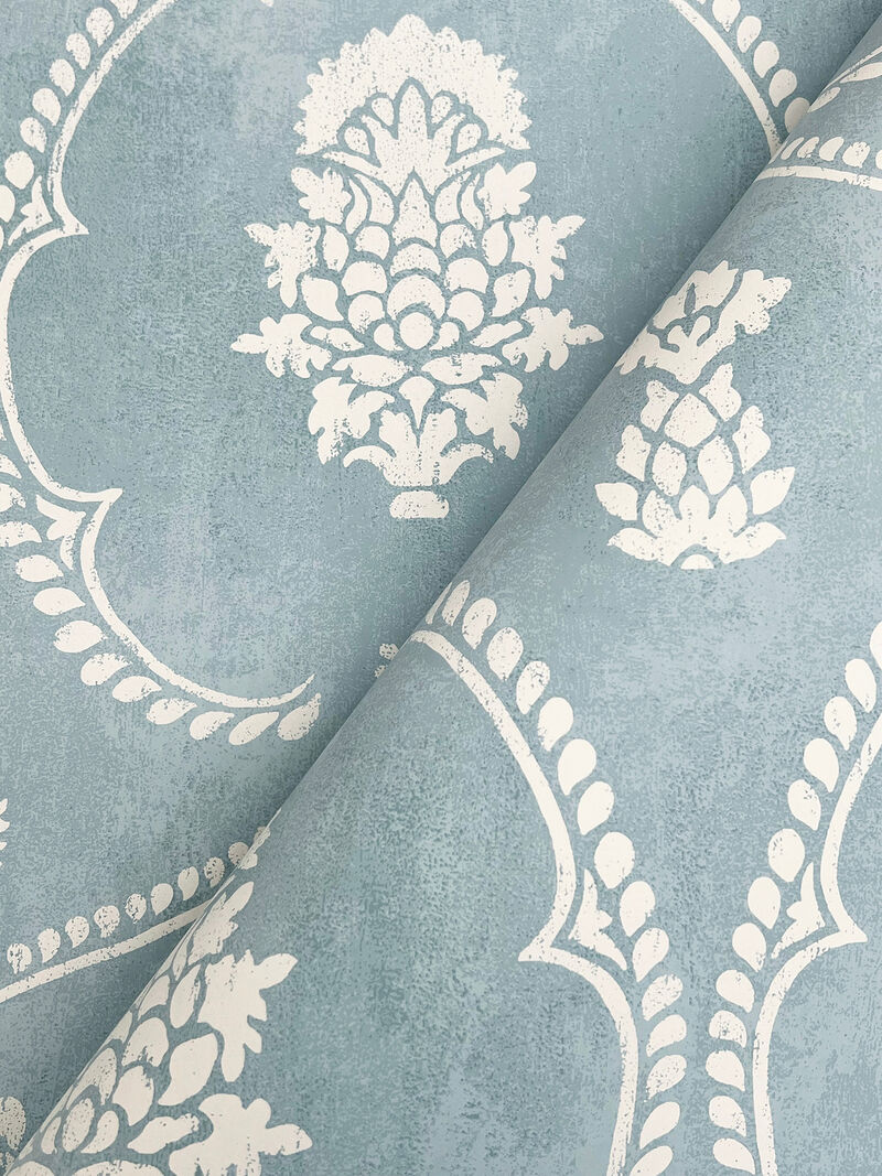 Royal Damask Blue Wallpaper (Set of 2) image number 1