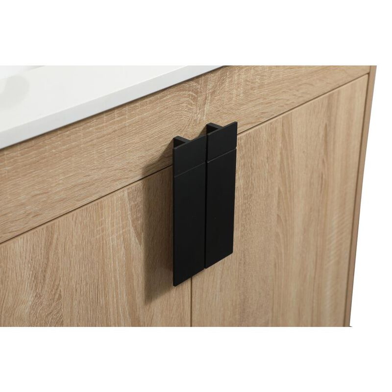 Elegant Kitchen and Bath 30 inch Single bathroom vanity in mango wood