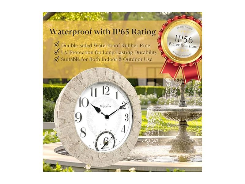 Illuminated Smart Sensor Night Light Wall Clock 14 Inch Outdoor Waterproof image number 2