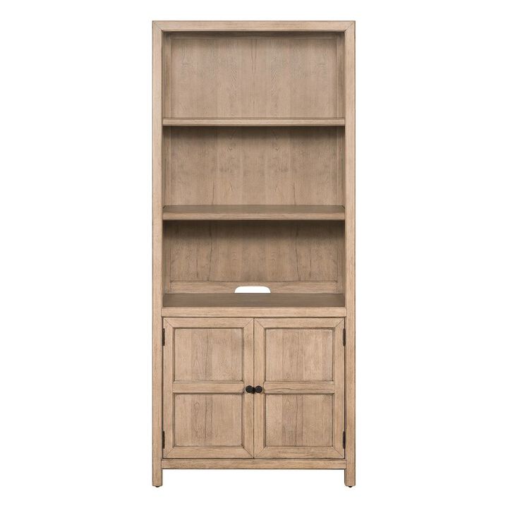 Liberty Furniture 2 PcSet of Bookcase Home Office Adjustable Shelves Display with Storage