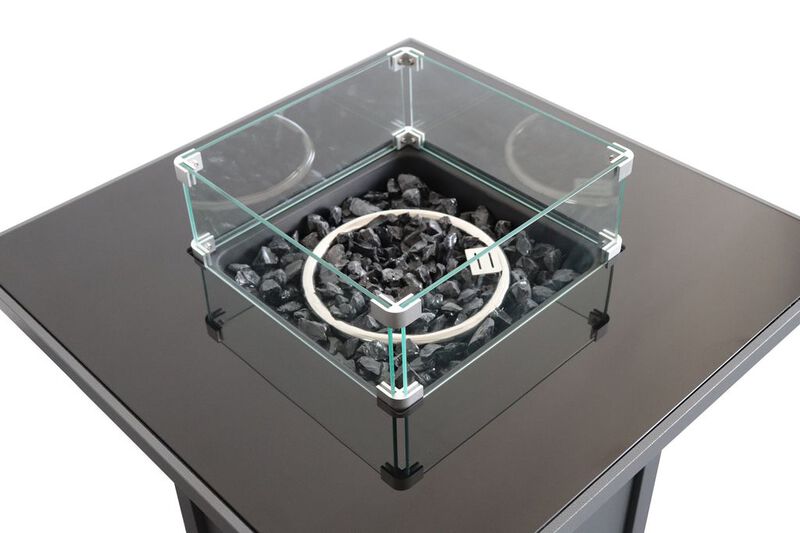 Square Black 30" Firepit image number 5