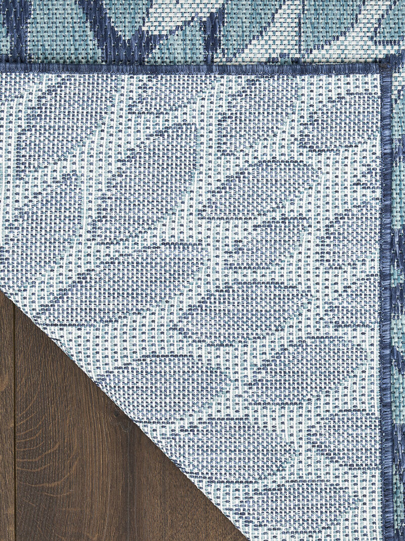 Garden Oasis GOA06 Navy 3' x 5' Rug
