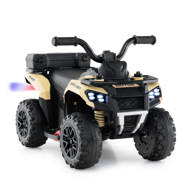 6V Electric Kids Ride-On ATV with Spray Feature, Storage Box and Music image number 0