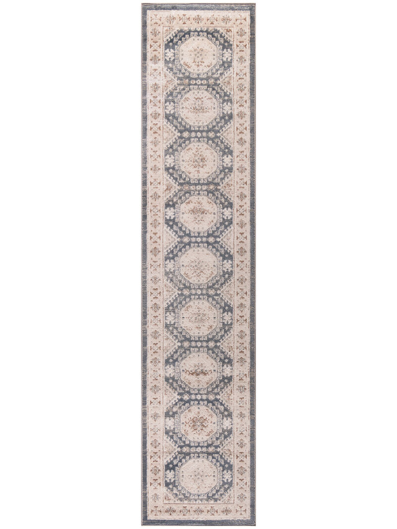 Serenity Home SRH01 Ivory/Blue 2'2" x 7'6" Rug