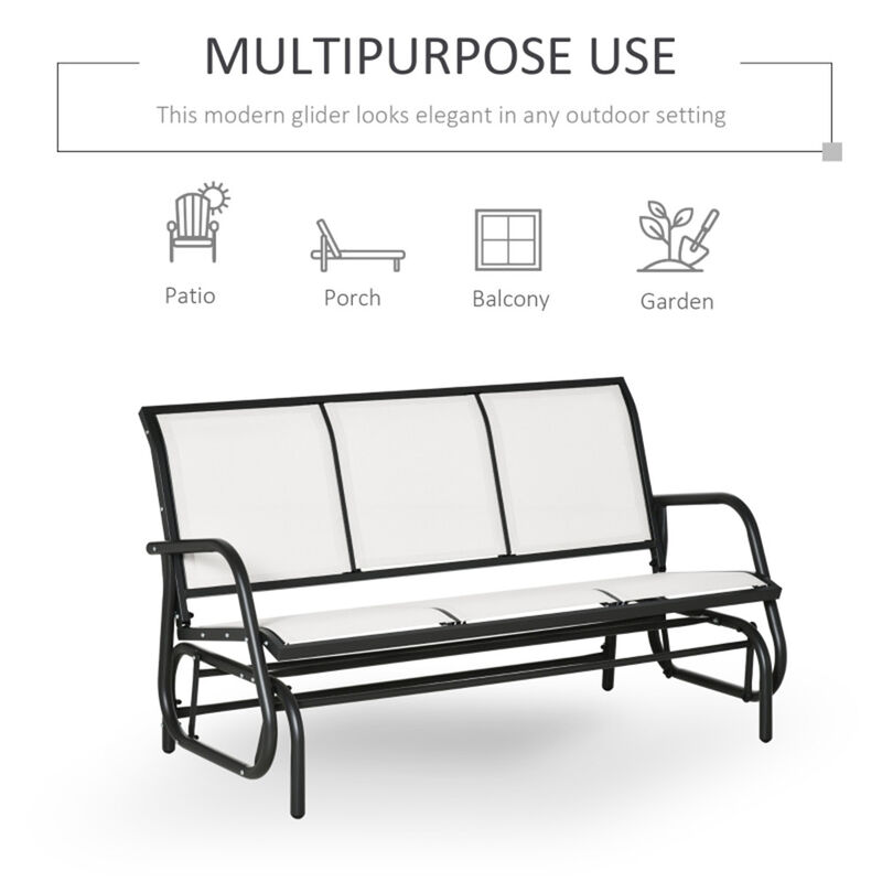 Spacious Outdoor Bench for 3 People Perfect for Courtyard and Porch