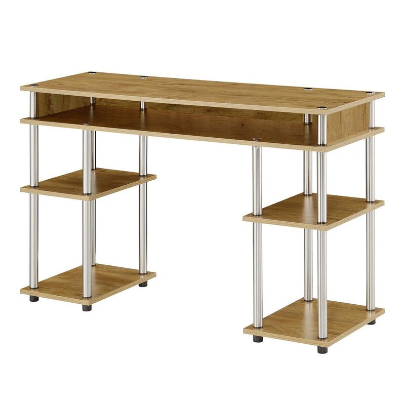 Convenience Concepts Designs2Go No Tools Student Desk with Shelves, R4-0541