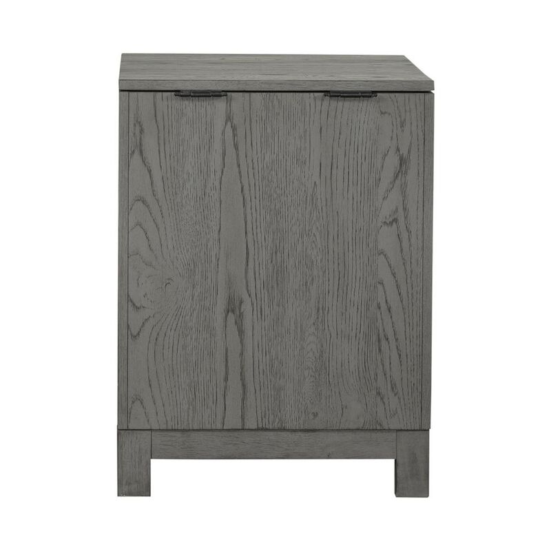 Liberty Furniture 3 Drawer Chairside Table Contemporary White in Two-Tone Shell White image number 4