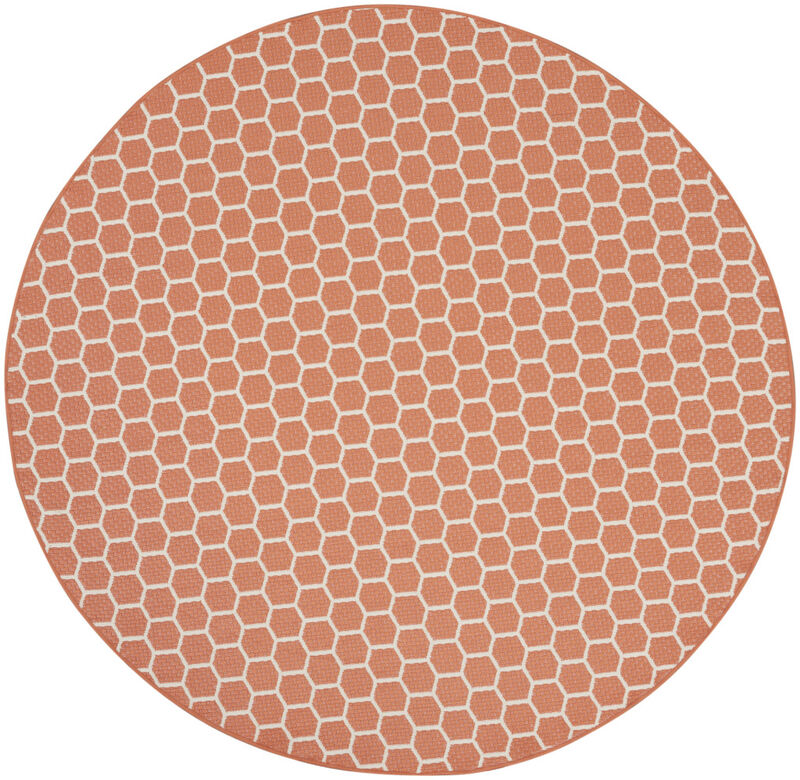 HomeRoots Geometric Indoor Outdoor Area Rug image number 0