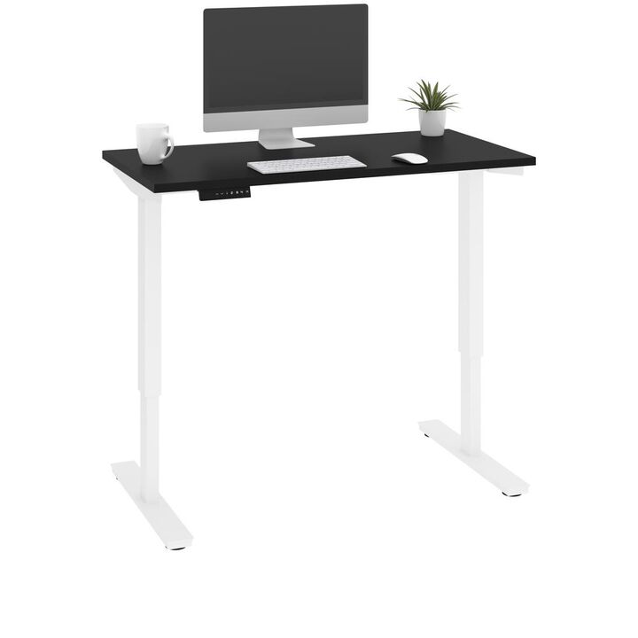 Bestar Viva 48W x 24D Electric Standing Desk , Black