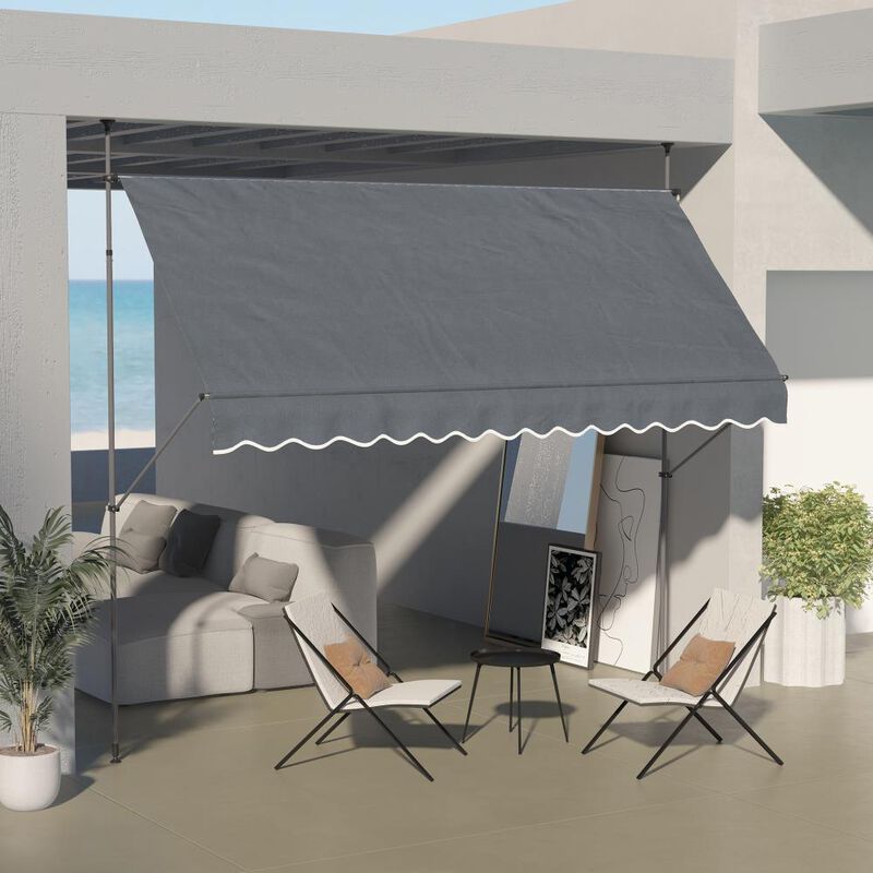 Hivvago Easy-Install Manual Awning for Windows and Doors image number 1