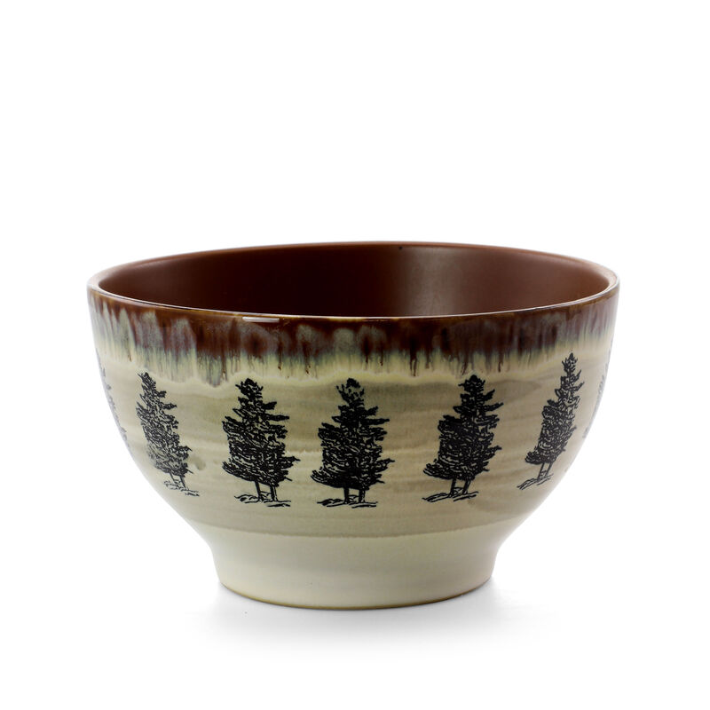 Elama Majestic Elk 16 Piece Luxurious Stoneware Dinnerware with Complete Setting for 4