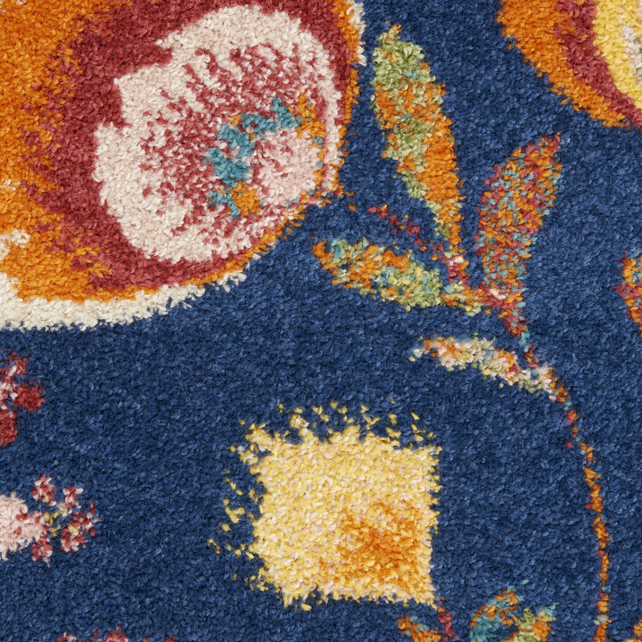 HomeRoots Floral Power Loom Area Rug