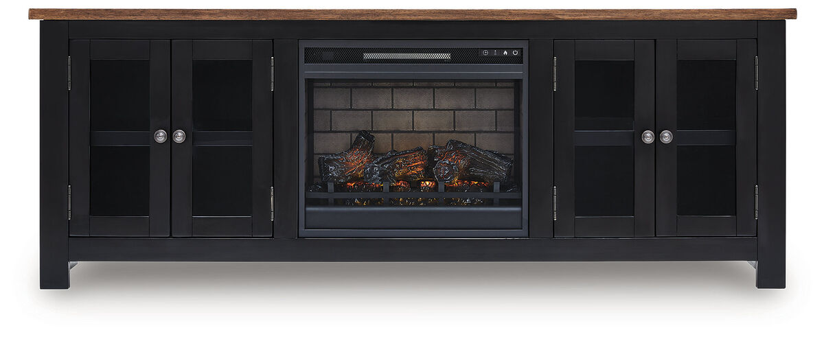Wildenauer 76" TV Stand with Electric Fireplace