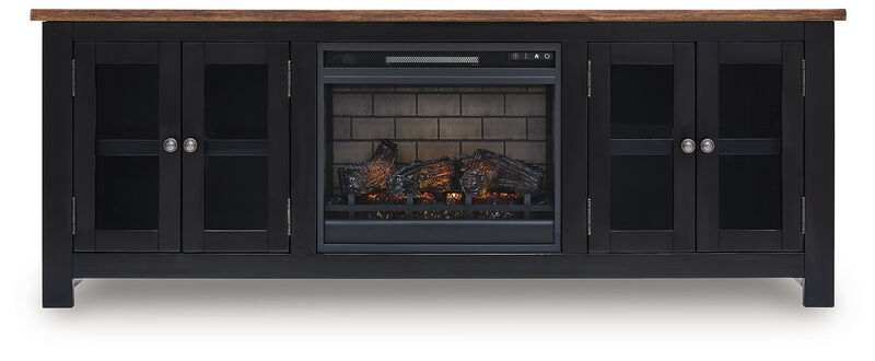 Wildenauer 76" TV Stand with Electric Fireplace image number 0