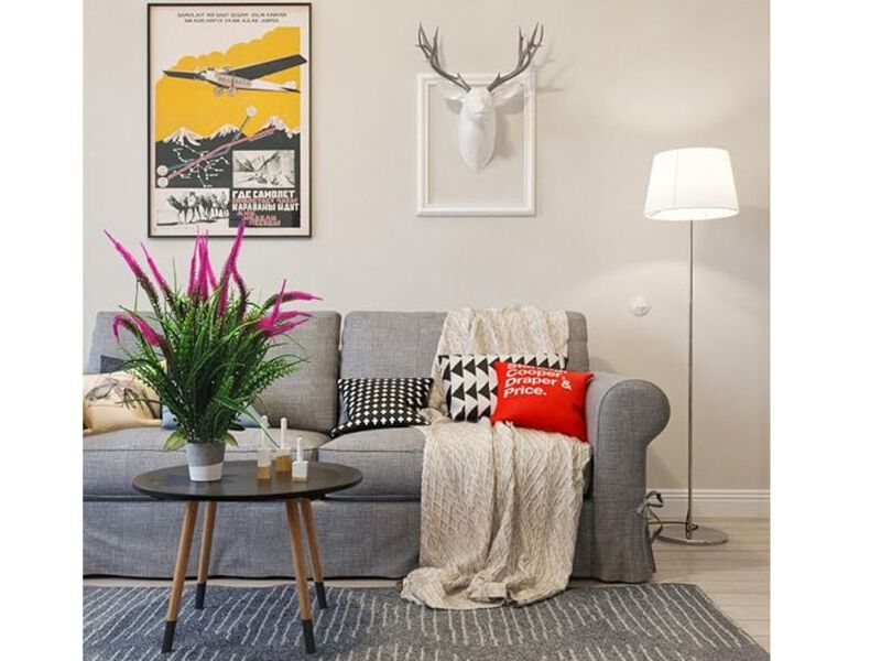 4 Piece Artificial Greenery Plants UV Resistant Outdoor Home Decor image number 1