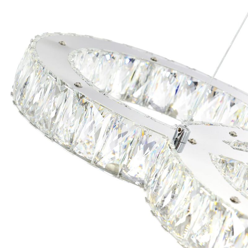Milan LED Chandelier With Chrome Finish