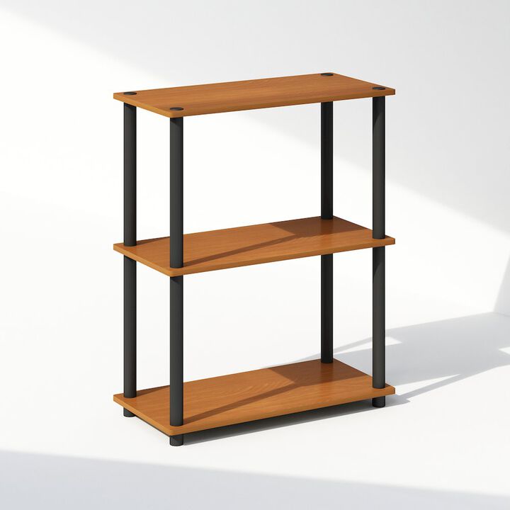 Turn-N-Tube 3-Tier Multipurpose Compact Display Rack, Shelving Unit, Bookcase
