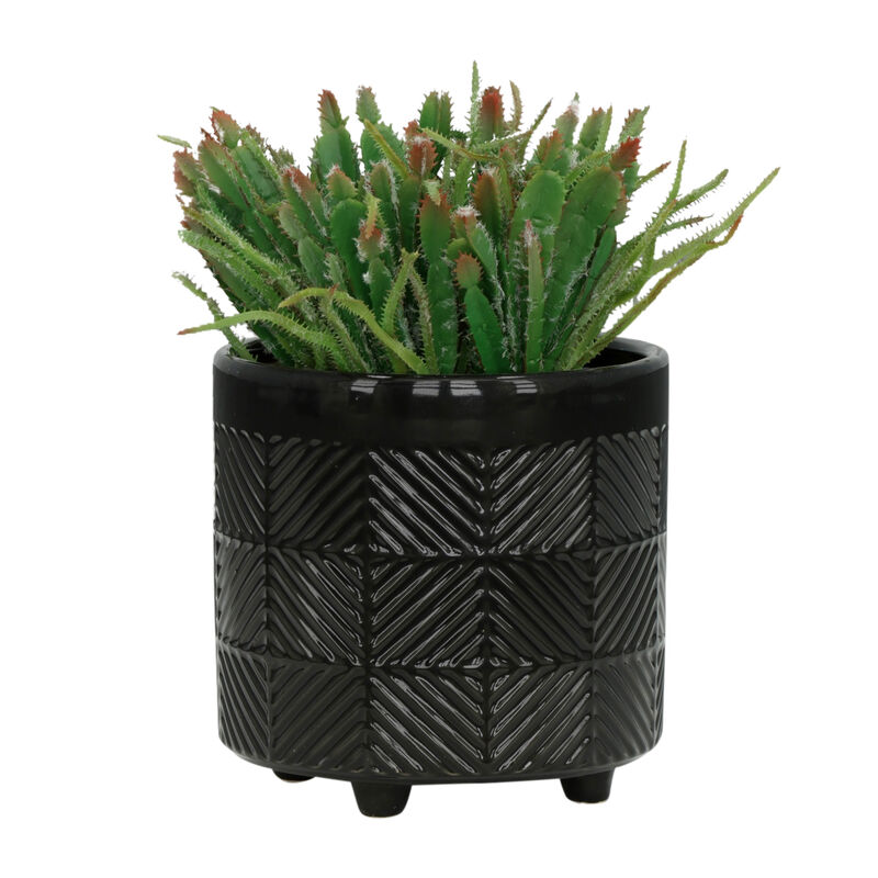 S/2 6/8" Textured Planters image number 1