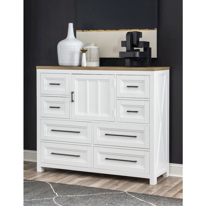 Legacy Classic Chest - 8 Drawers, 1 Door, Adjustable/Removable Shelf, Felt Lined Top Drawers