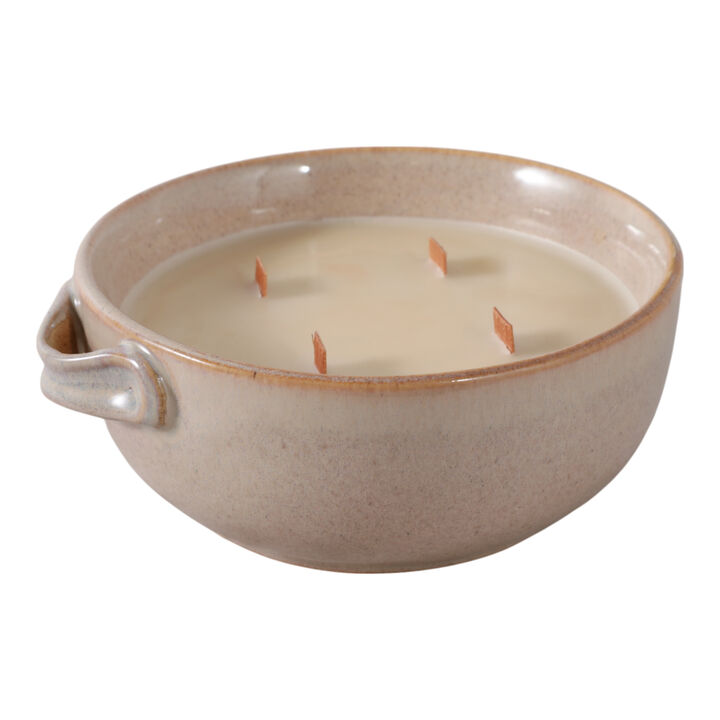 8" 14 Oz Coffee Candle, Brown