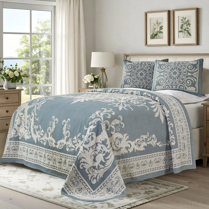 Soft Lightweight Cotton Blend Bedspread Sets with Matching Shams