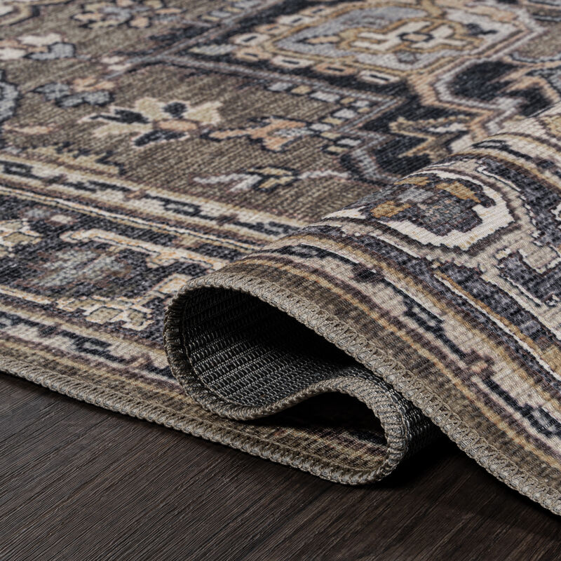 Cirali Ornate Large Medallion Machine-Washable Area Rug