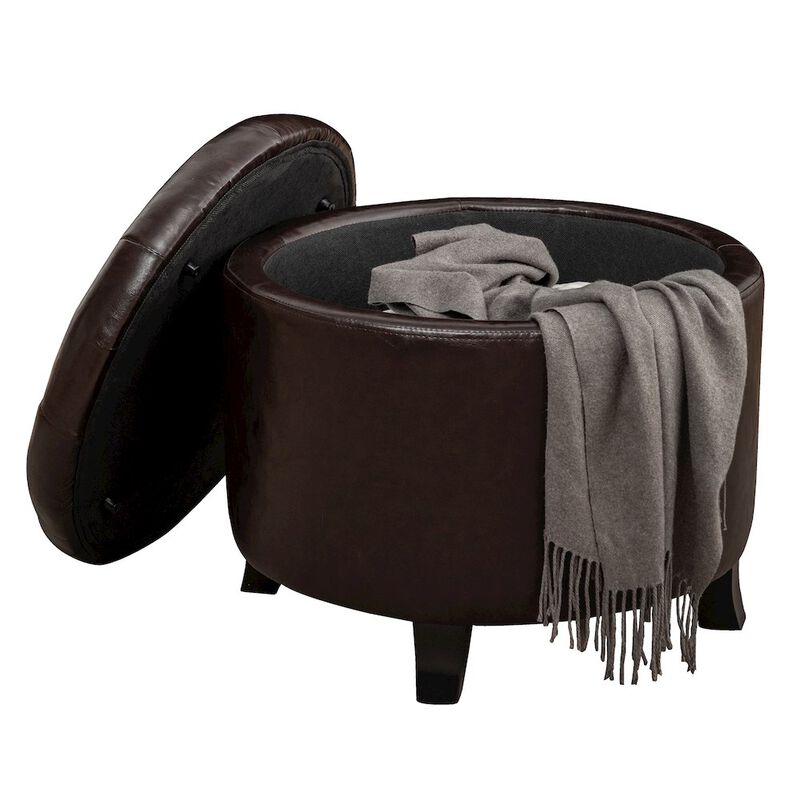 Convience Concept, Inc. Designs4Comfort Round Storage Ottoman