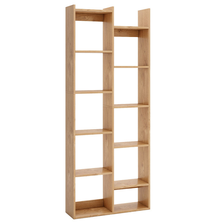 11-Tier Modern Bookcase with Anti-Tipping Kit for Home or Office Organization