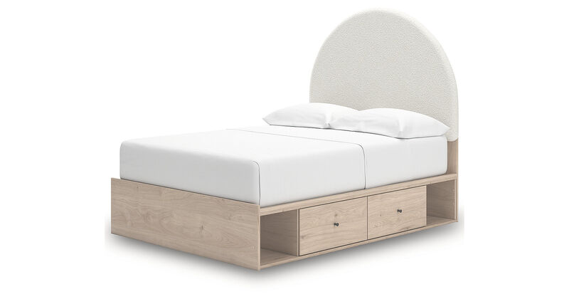 Shapella Full Upholstered Panel Bed with Storage image number 22