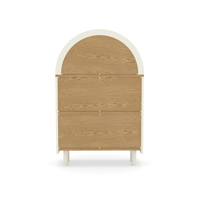 Lusog Arched Small Bookcase Storage Cabinet image number 5