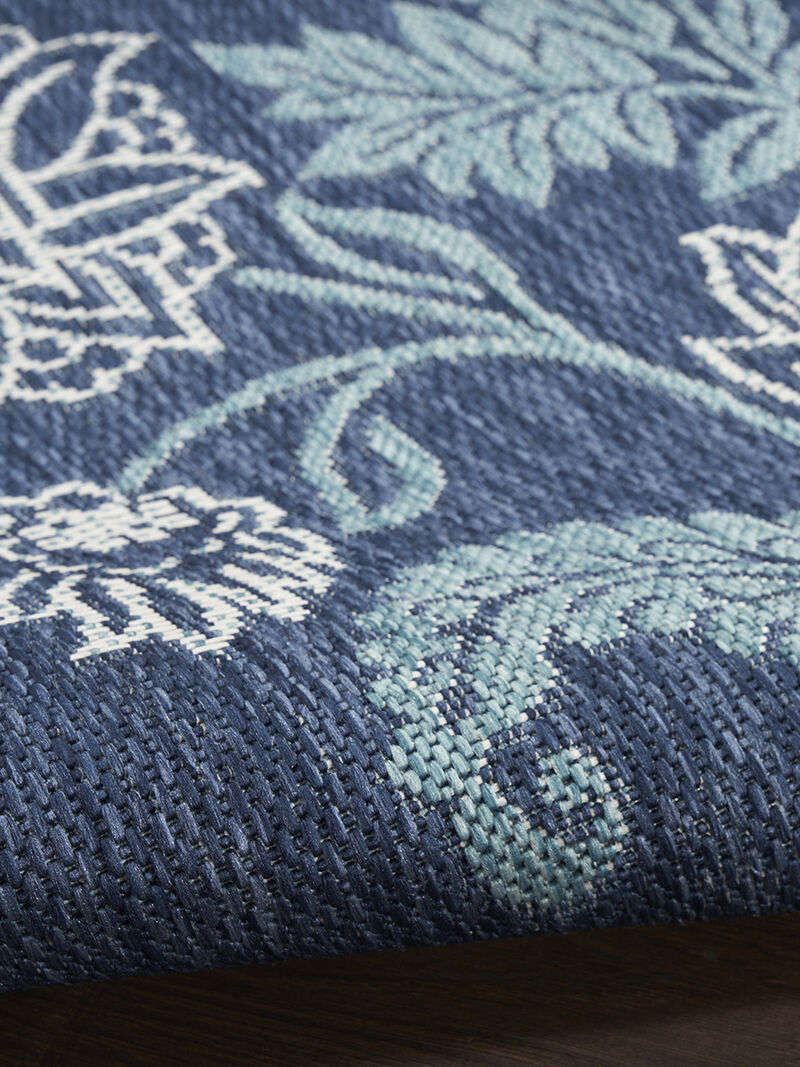 Garden Oasis GOA03 Navy 3' x 5' Rug