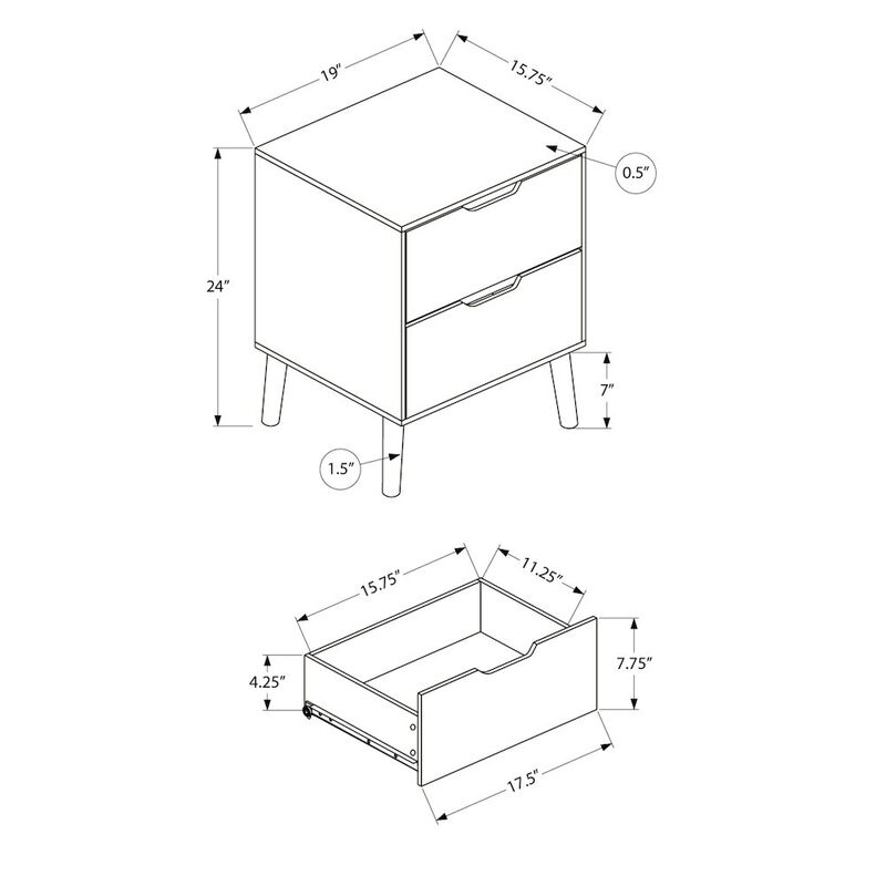 Accent Table, Living Room, Taupe Laminate, Modern, Contemporary