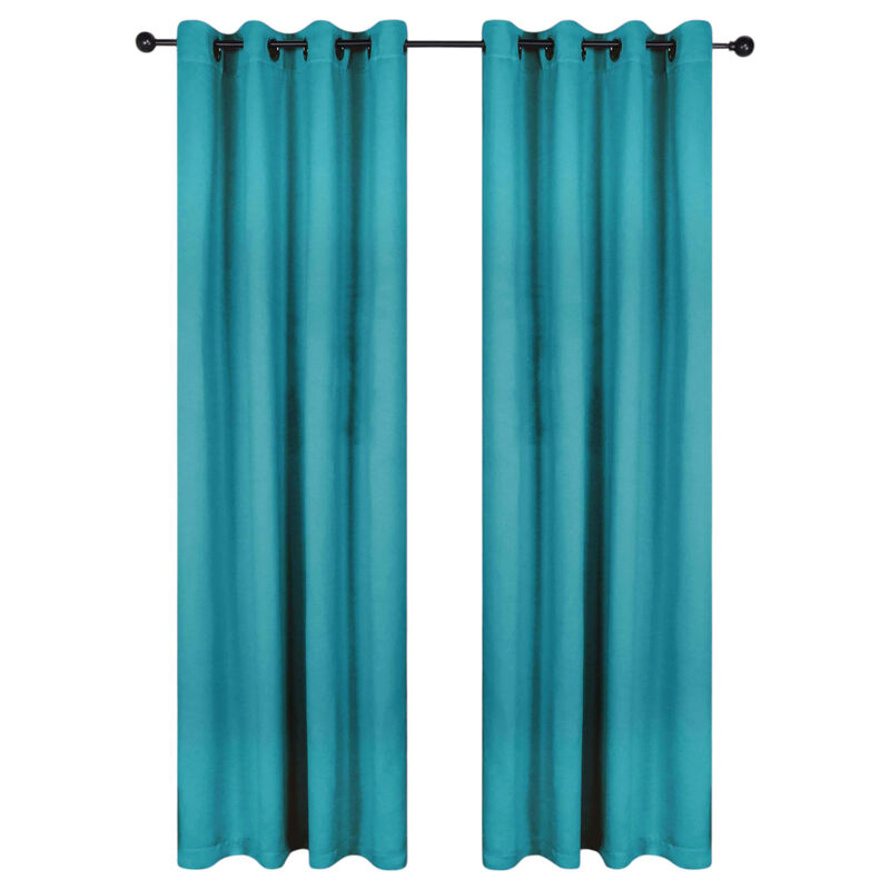 Set of 2 Solid Room Darkening Curtains &ndash; Durable & Machine Washable image number 0