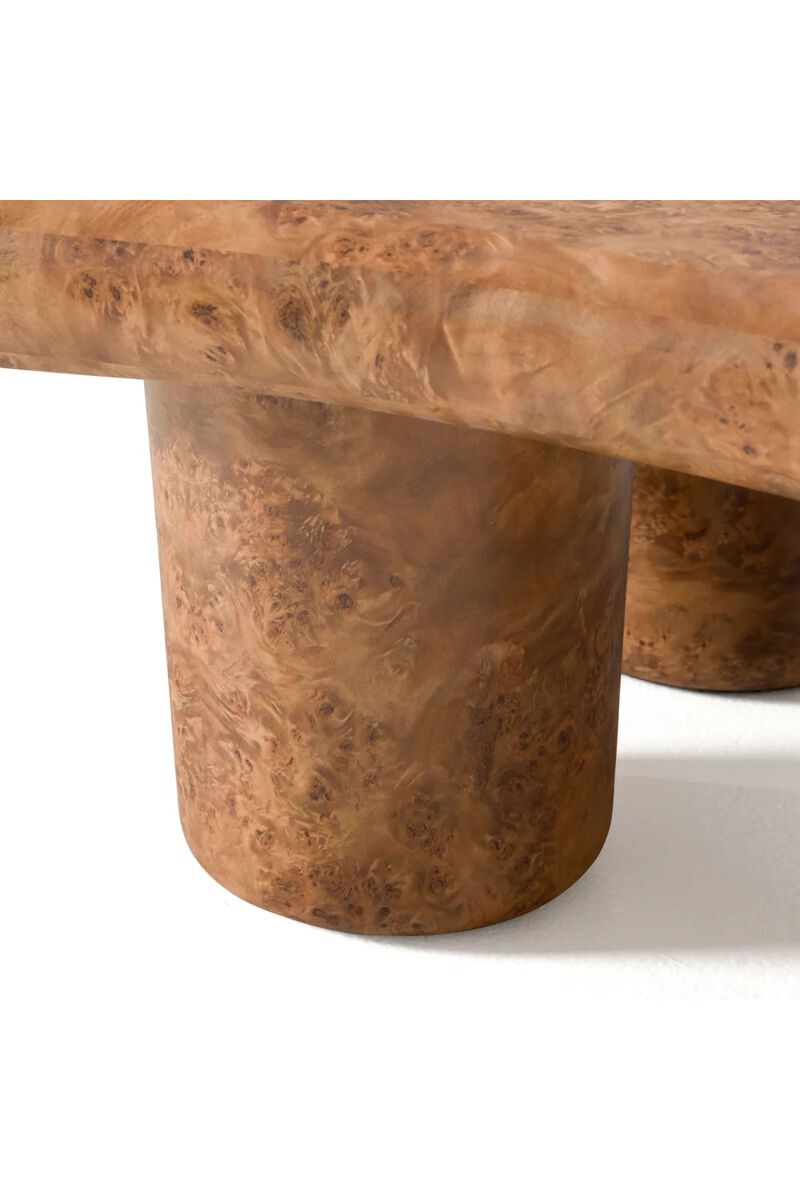 Burl Wood Freeform Coffee Table | OROA Modern Weskan image number 5